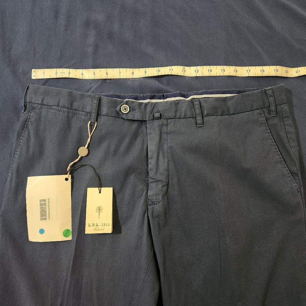 LBM 1911 New With Tags Pants Trousers Blue Size 38 Inseam 34
